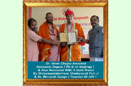 Dr. Vivek Chopra Ph.D (Gold Medalist) photos - Viprabharat